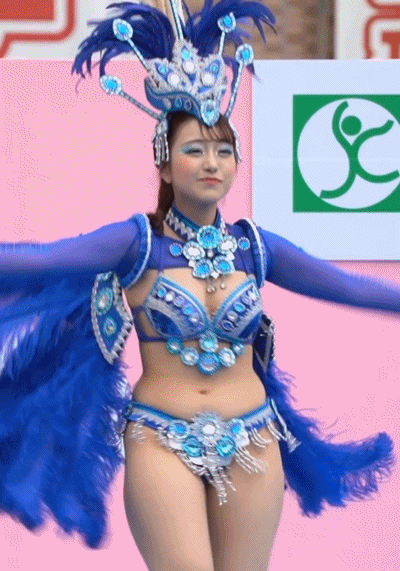 경쾌하게 흔들어주는 일본 쌈바 누나 