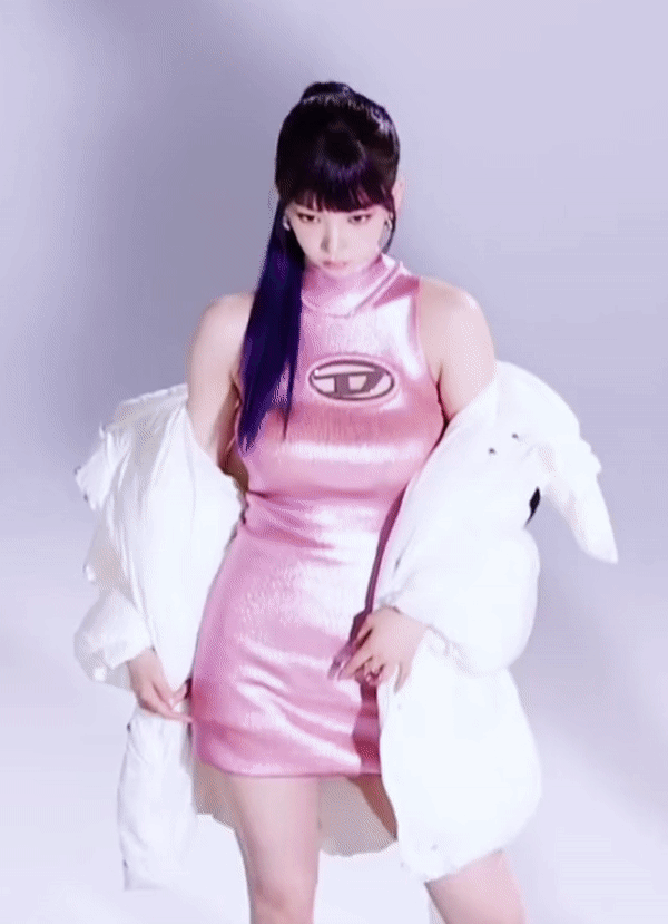 핑크 민소매 D 원피스 카리나 (스압)