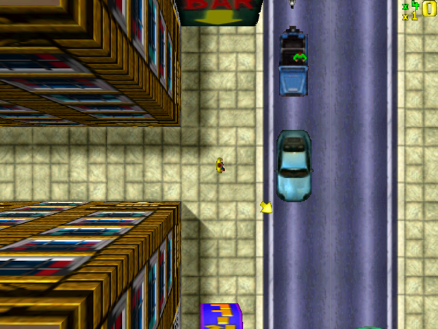 97년 출시 게임 GTA1 그래픽 - 꾸르