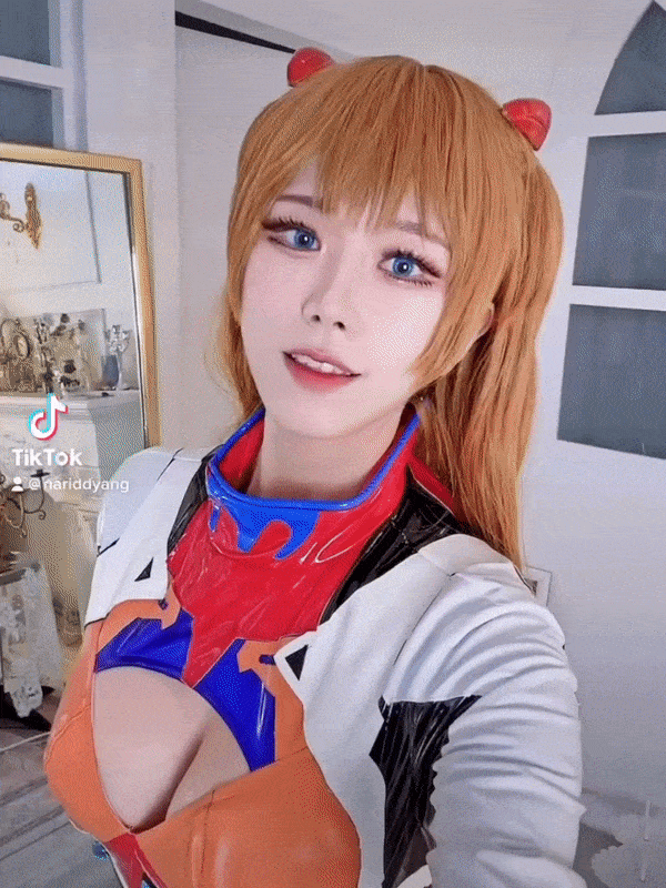 에반게리온 아스카 코스프레.jpgif 