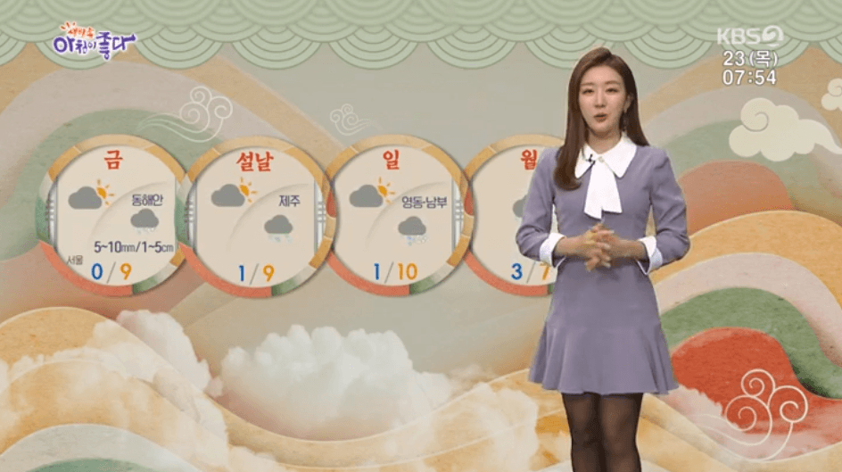 KBS 김지효 기상캐스터 - 꾸르