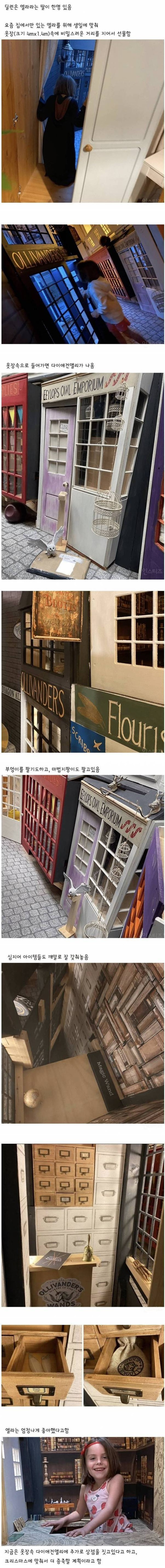 딸에게 해리포터를 선물한 아빠 - 짤티비