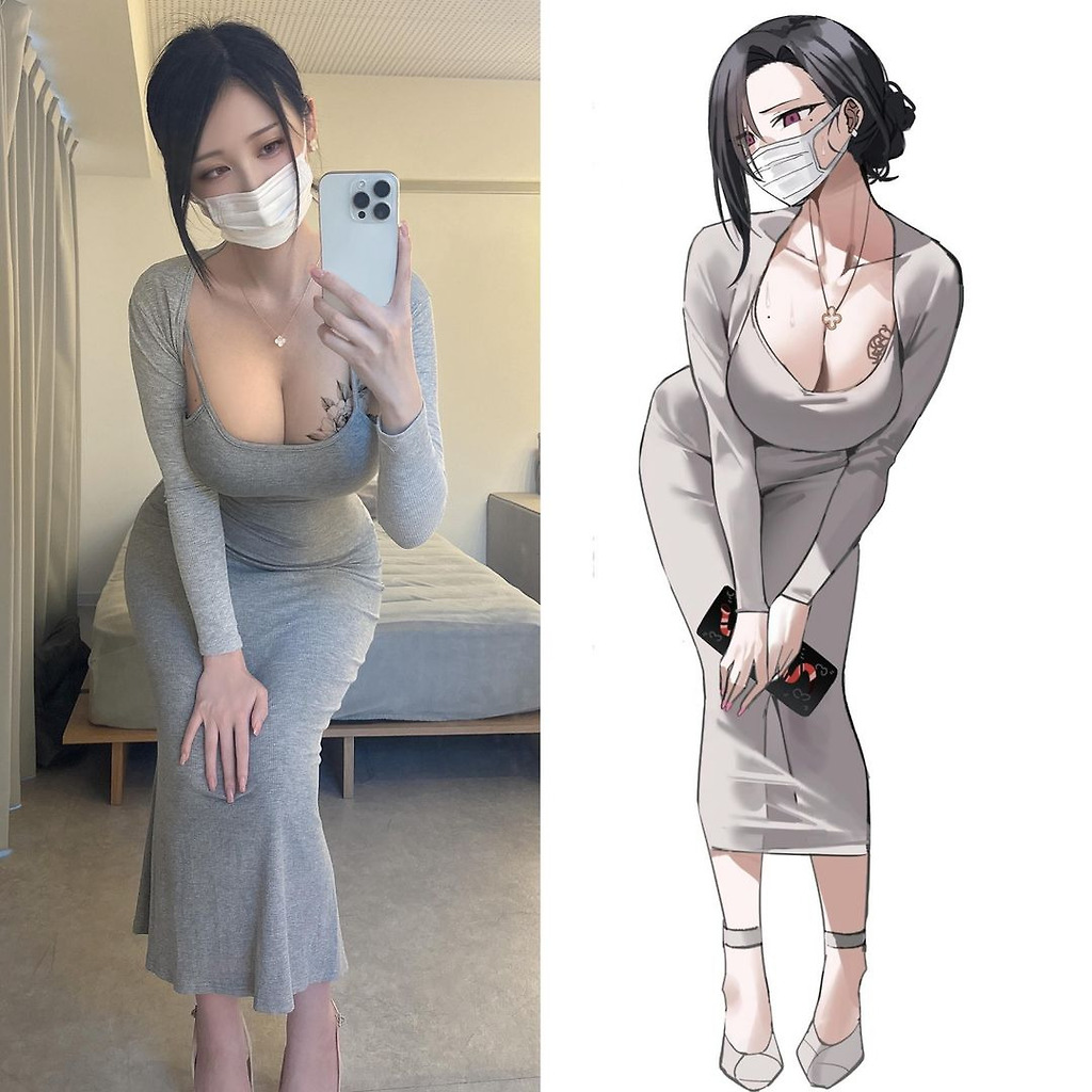 동탄 미시룩을 코스프레 했다는 일본 코스어 누나.jpgif