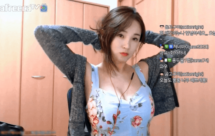 [유머] 자신의 매력 포인트를 잘 알고있는 이쁜 BJ 애진 -  와이드섬