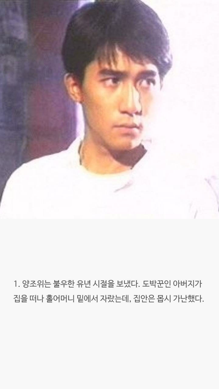 양조위에 대한 사실들 - x86.co.kr