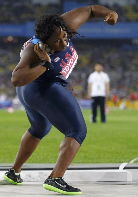 미국 투포환 던지기 여자 국가대표의 몸 - 꾸르