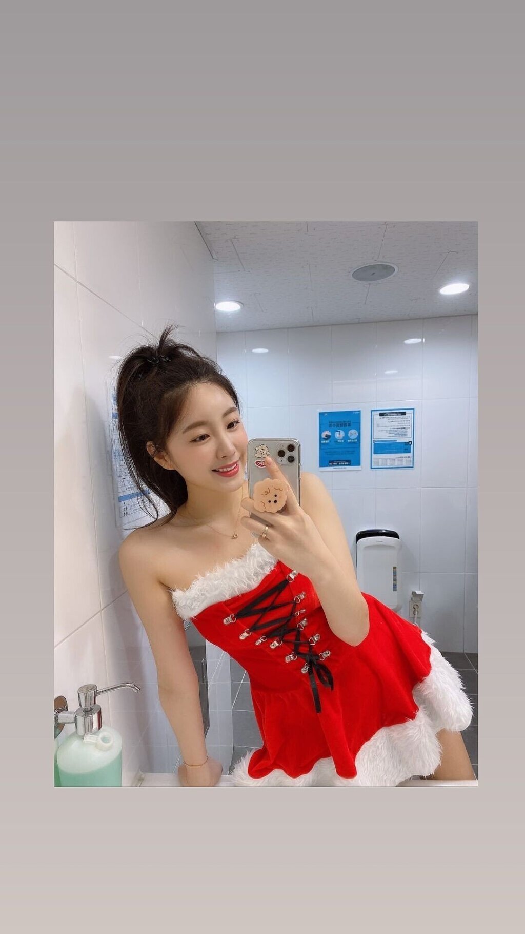 산타복 입은 김한나 안지현 치어리더 - 꾸르