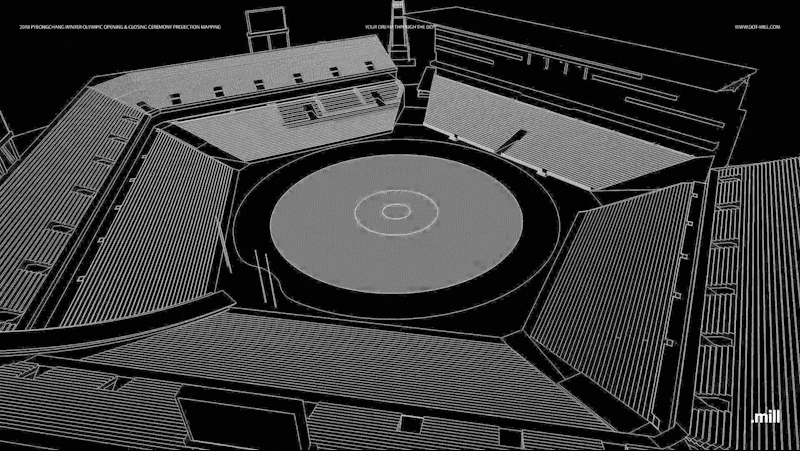 2018 PyeongChang Winter Olympic Opening & Closing ceremony projection mapping Making_5.gif