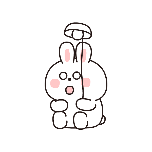 어스아워 2020_웃고있다멍하게_토끼_이미티콘_애니메이션_sns.gif