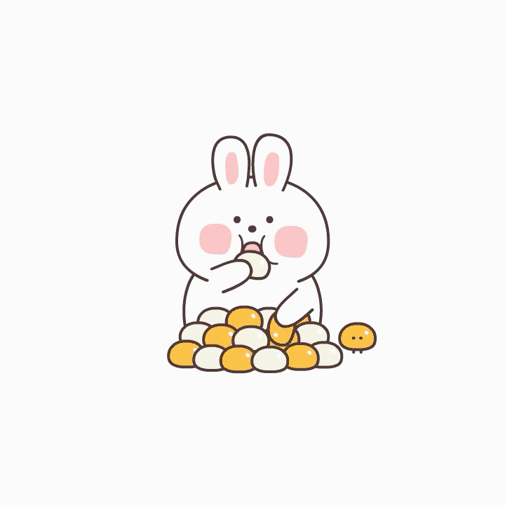 호빵 맛있쪄_토실토실_웃고있다멍하게_이모티콘_라인스티커.gif