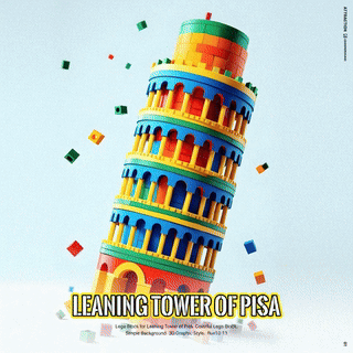 20250218_2333_Colorful Lego Pisa_simple_compose_01jmcqm7e3f4ksprz0y2abseh6.gif