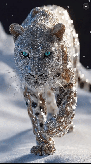 yskazka_A_majestic_white_snow_leopard_made_entirely_of_shimme_cb9a03a8-b6f2-4f9f-90b9-ed6045cbbbcc_0.gif