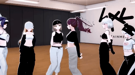 [이세계아이돌 KIDDING] 안무실 연습 장면 공개 - Dance practice.gif