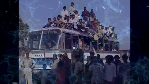 crowd bus GIF by South Park.gif
