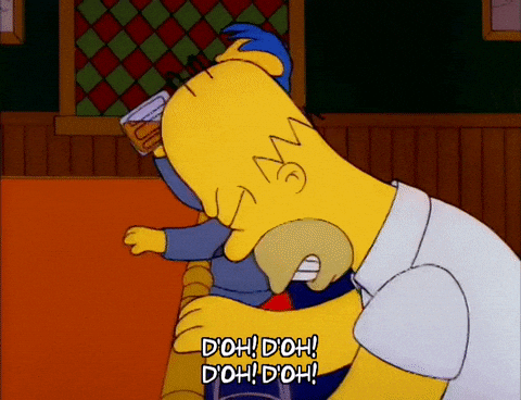 Frustrated Season 3 GIF by The Simpsons.gif