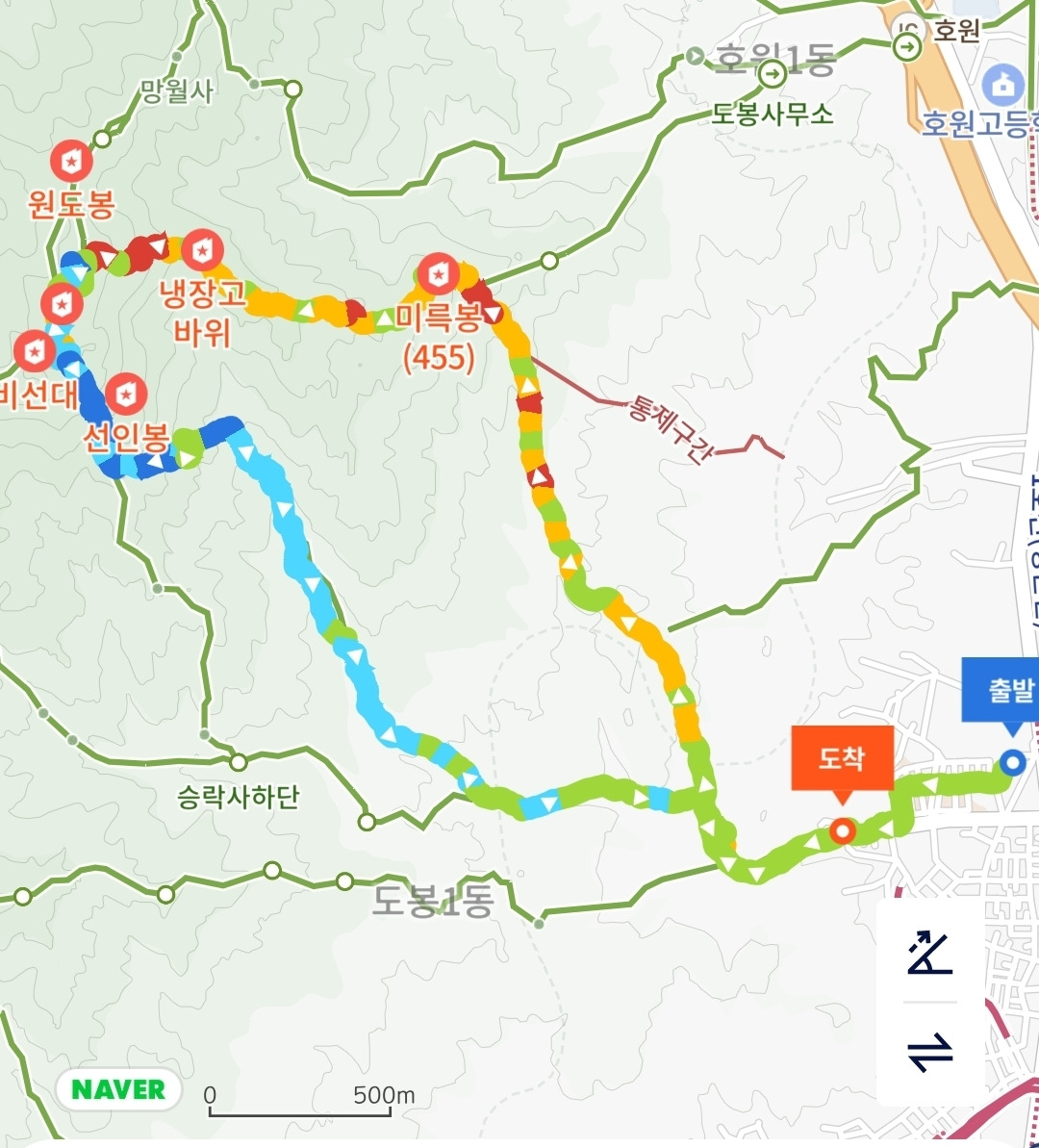 도봉산 다락능선과 가혹한 암릉세상 코스.jpg