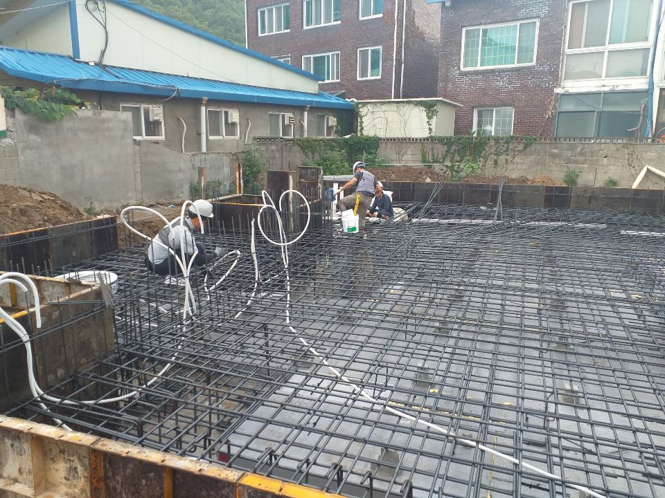 기초 철근, 거푸집 작업 1.jpg