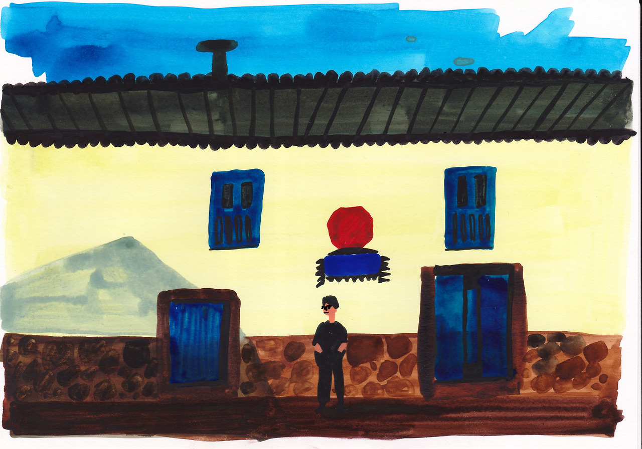 1806_3400미터 고도 파란 하늘과 반짝이는 돌바닥 오래된 우유빛 건물과 파란대문 쿠스코_210x145_35만.jpg