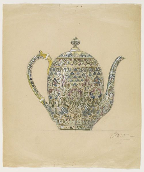 Design for cloisonne enamelled tea or coffee pot.jpg