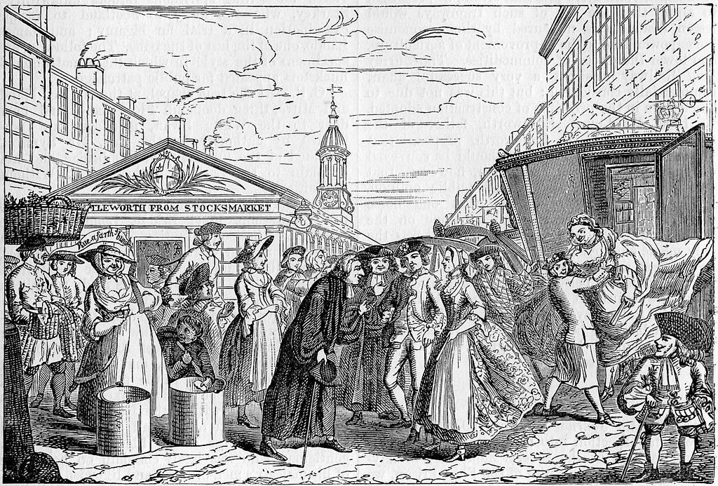 Caricature of a clandestine Fleet Marriage, taking place in England before the Marriage Act 1753.jpg