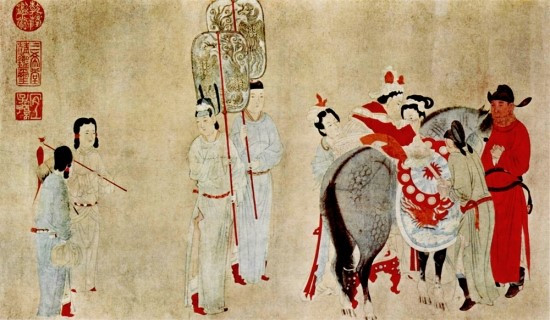 8 Yang_Yuhuan_mounting_a_horse,_by_Qian_Xuan_(12351305).jpg