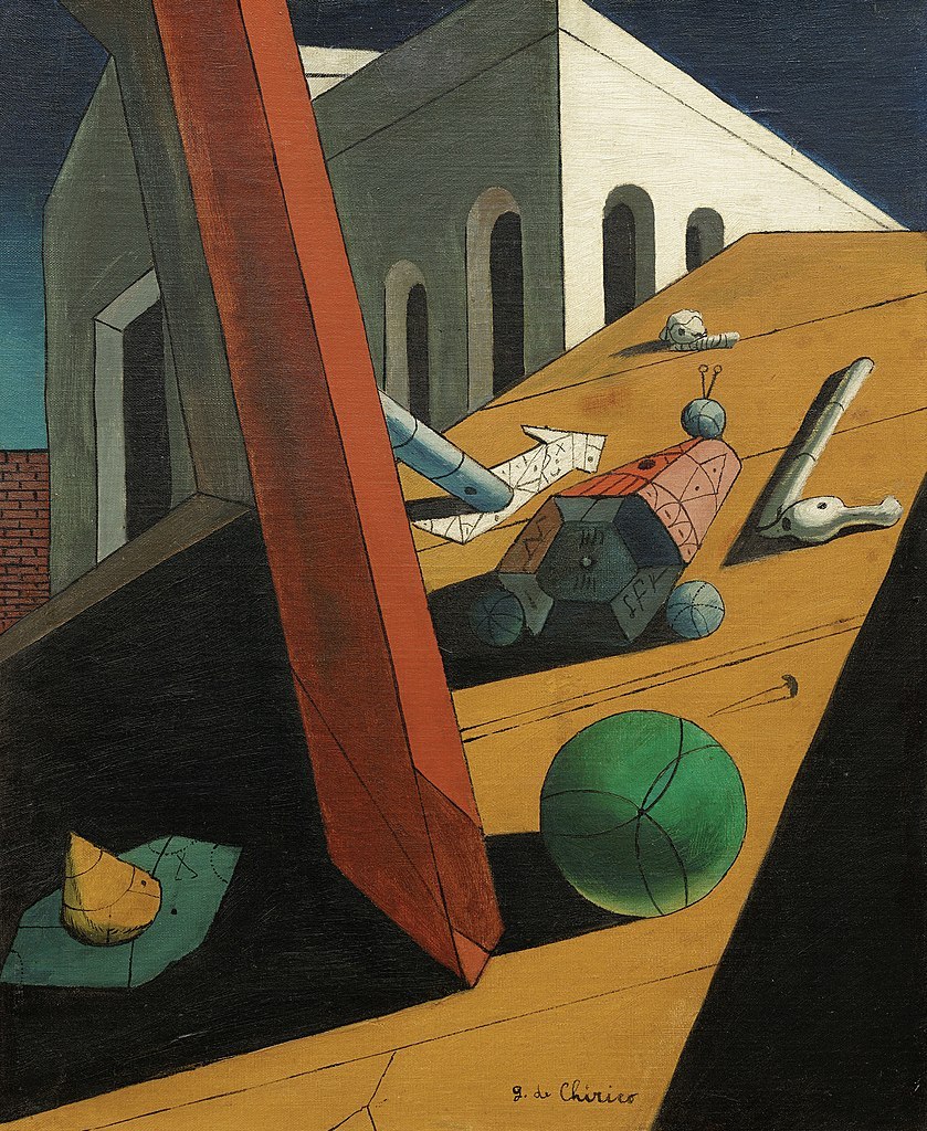 839px-Giorgio_de_Chirico,_1914-15,_Le_mauvais_génie_d’un_roi_(The_Evil_Genius_of_a_King),_oil_on_canvas,_61_×_50.2_cm,_Museum_of_Modern_Art,_New_York.jpg