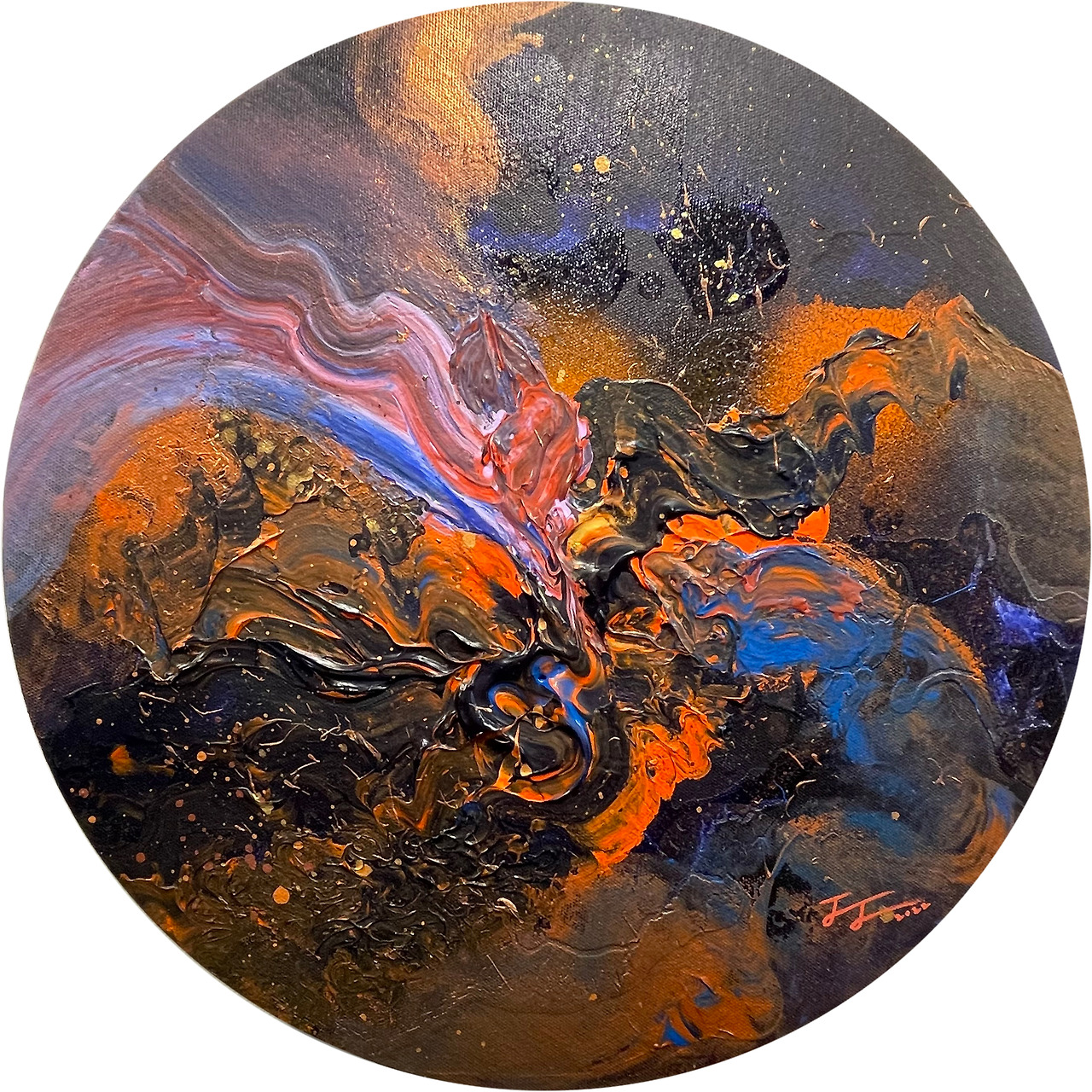 이미지14_붉은 성운 Red Nebulas, acrylic on canvas, 40×40cm, 2022.jpg