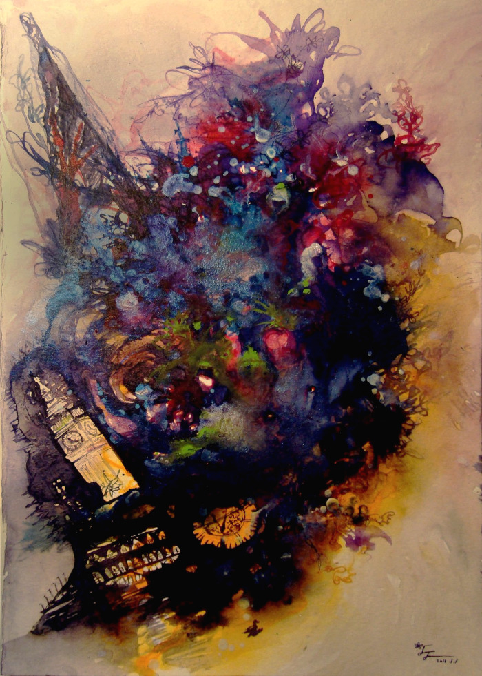 2011.01_Memories of Big Ben(1)_Ink on paper 20.9×29.7cm.jpg