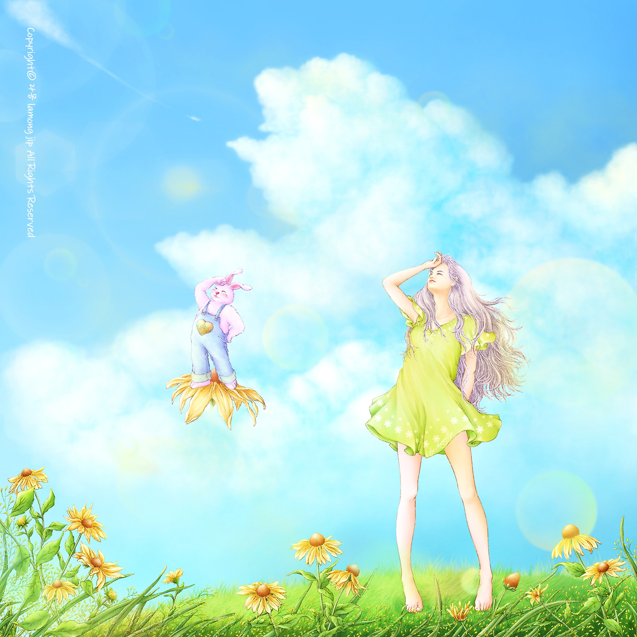 눈부시게 푸르른 날 10 (완성). lamong jip_눈부시게 푸르른 날에_ 20x20_서명.jpg