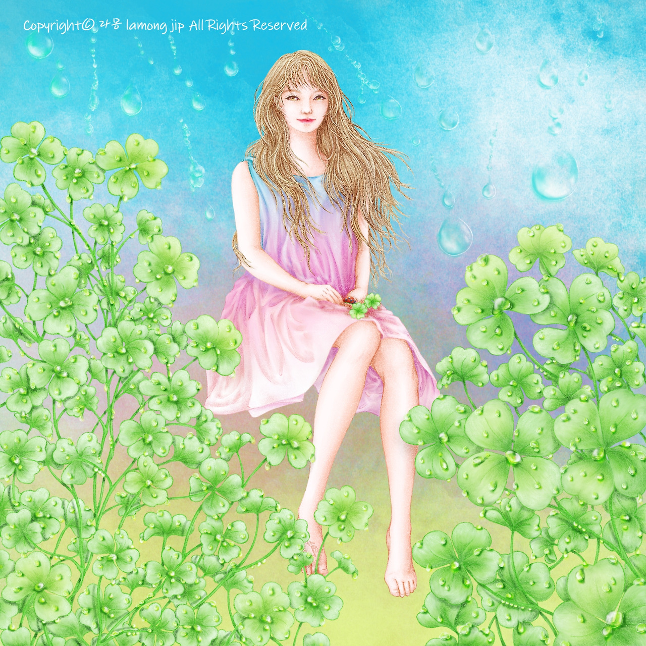 lamong jip_네잎클로버를 보면_15x15_서명.jpg