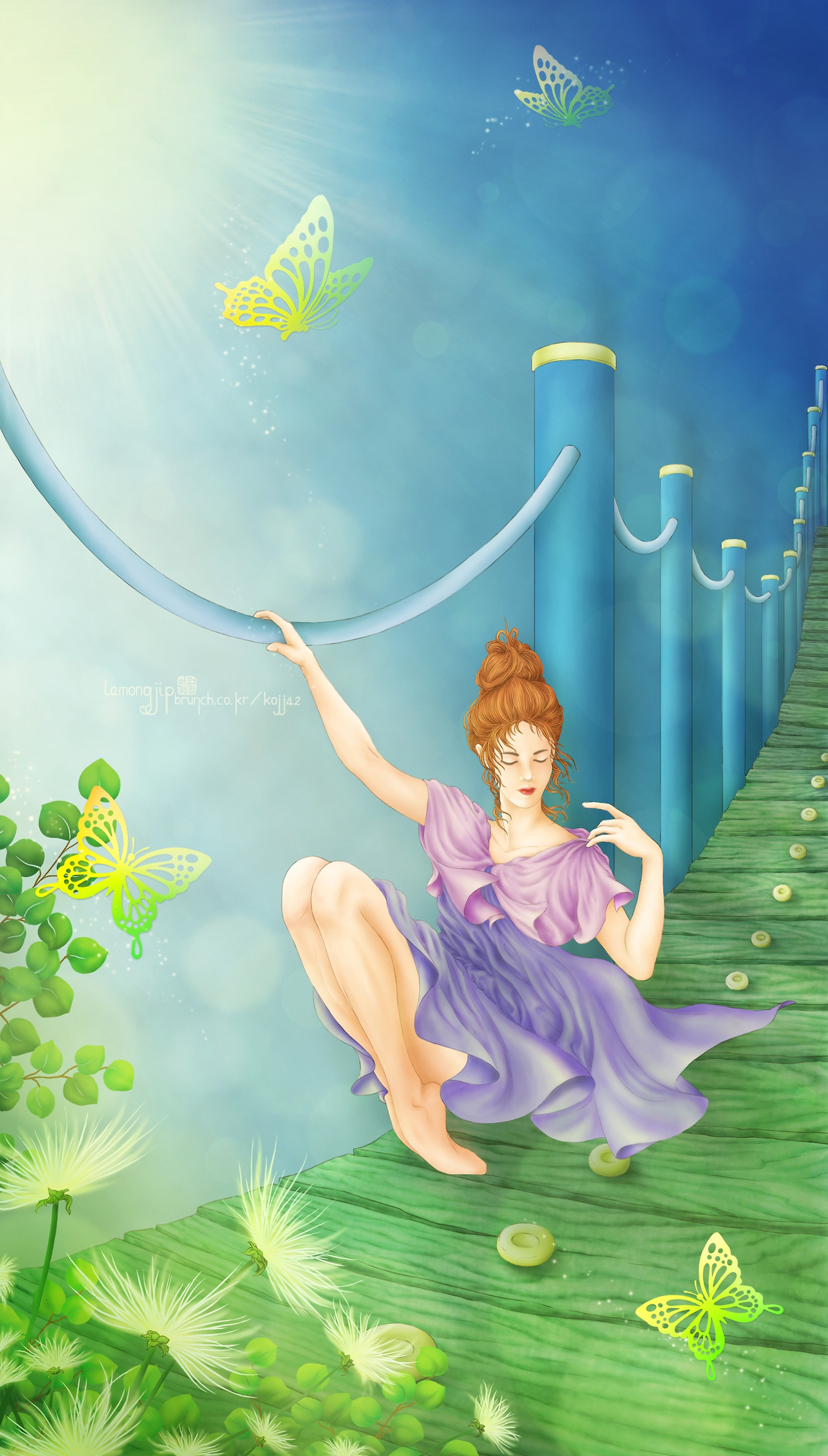 기다립니다 우산과 소녀 브런치.jpg