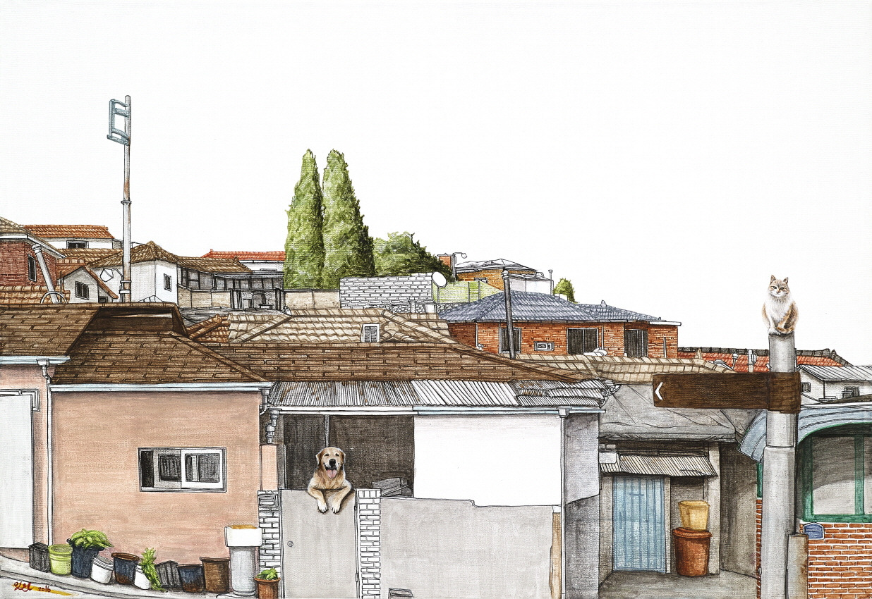 Realview_ 우리 사이 72.7x50cm  Acrylic on canvas 2016.jpg