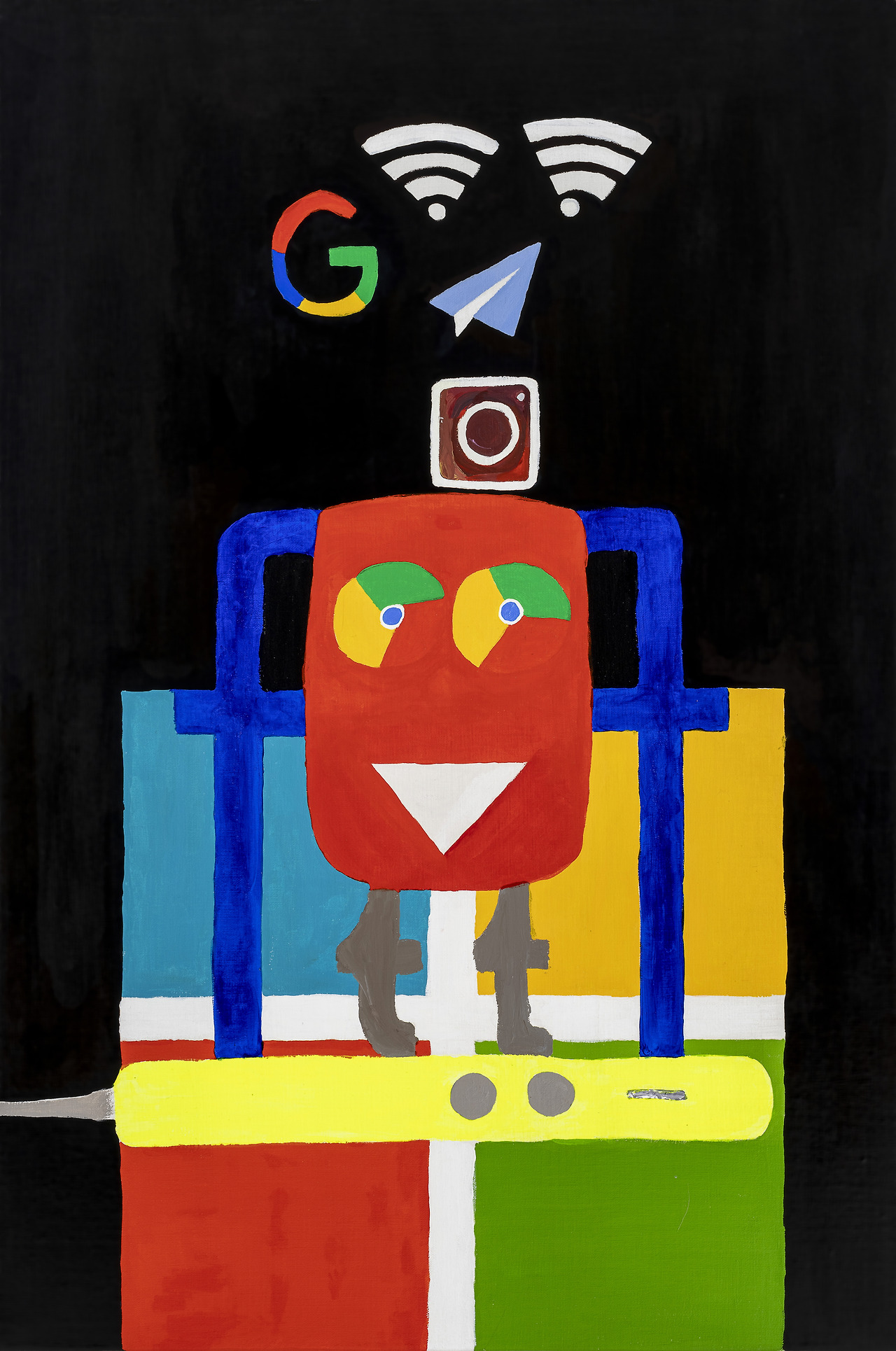 초연결인간1, 2020, Acrylic on canvas, 90.9×60.6cm.jpg