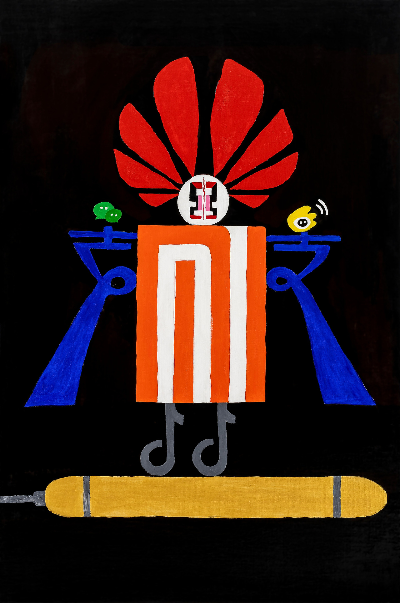 초연결인간2, 2020, Acrylic on canvas, 90.9×60.6cm.jpg