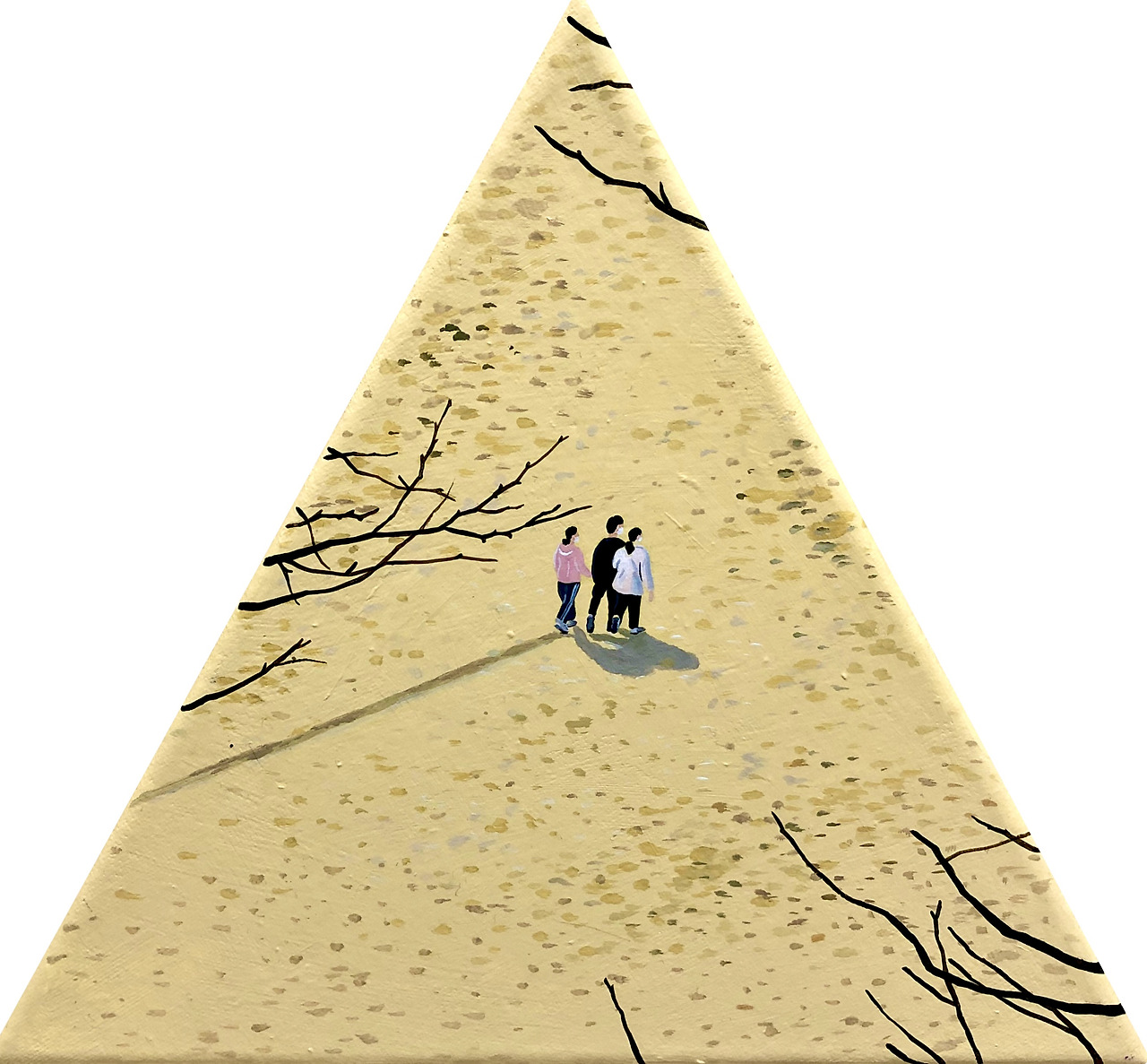 Keep going, 303030cm, 삼각캔버스에 아크릴.jpg