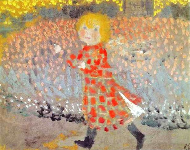 a1 Maurice Denis (French artist, 1870-1943) Child in a Red Dress 1898.jpg
