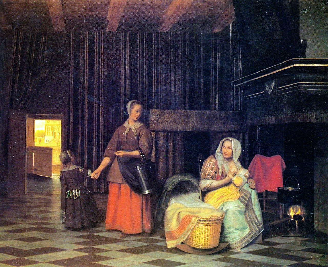 Nursing Mother, and Child with Serving Maid-1663-65-Kunsthistorisches Museum Wien (1).jpg