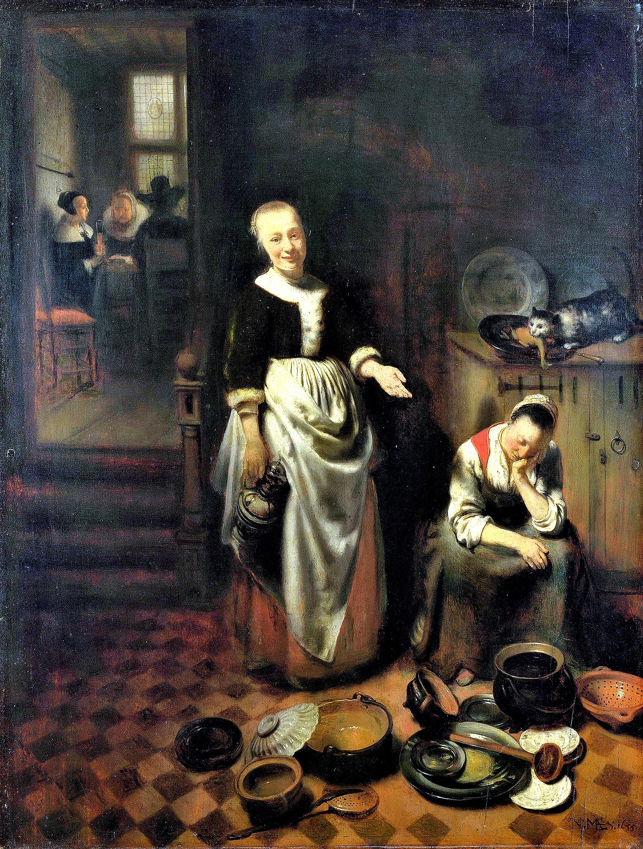 1654-Nicolaes Maes-The_idle_servant.jpg