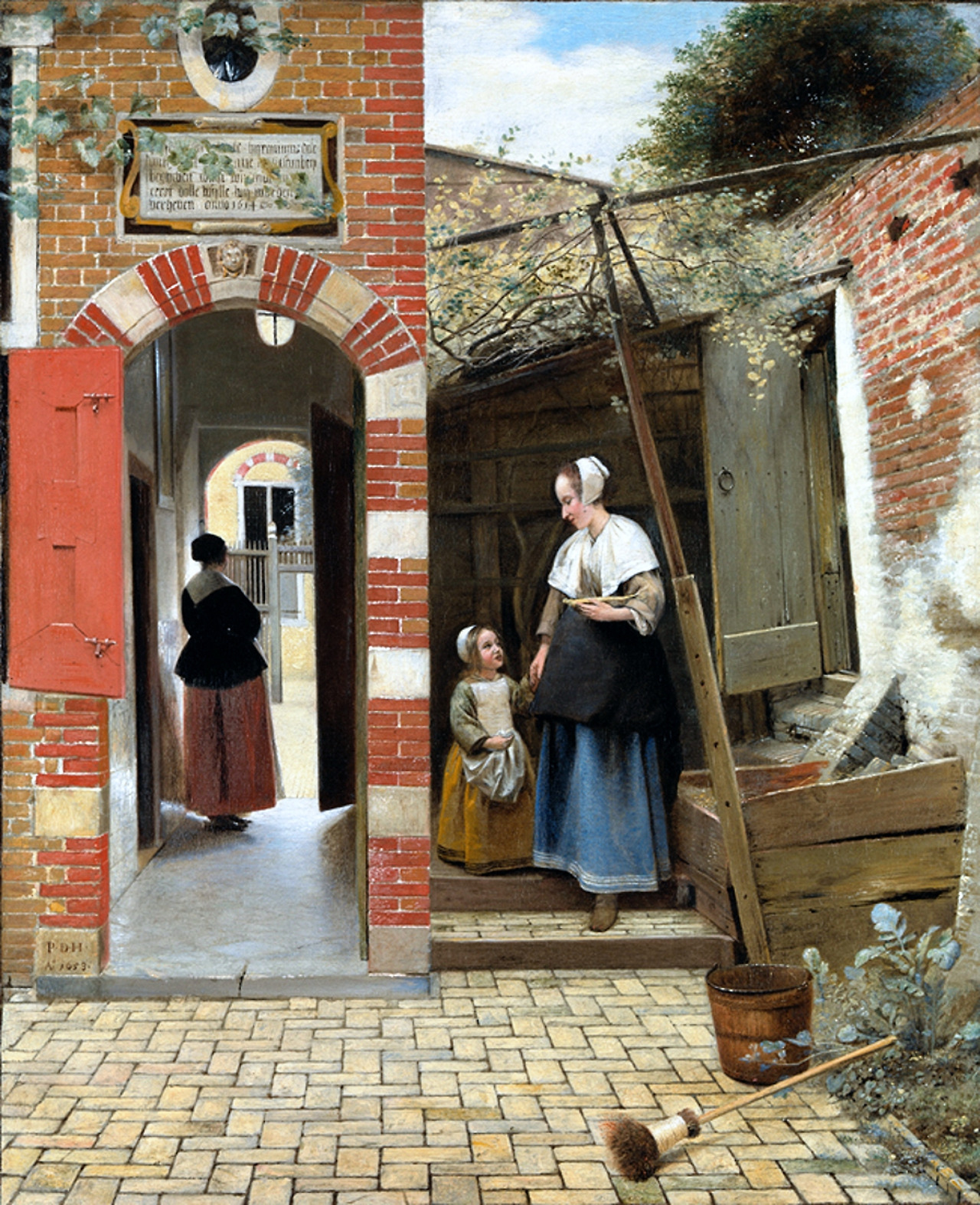 1658-The Courtyard of a House in Delft-NationalGallery London.jpg