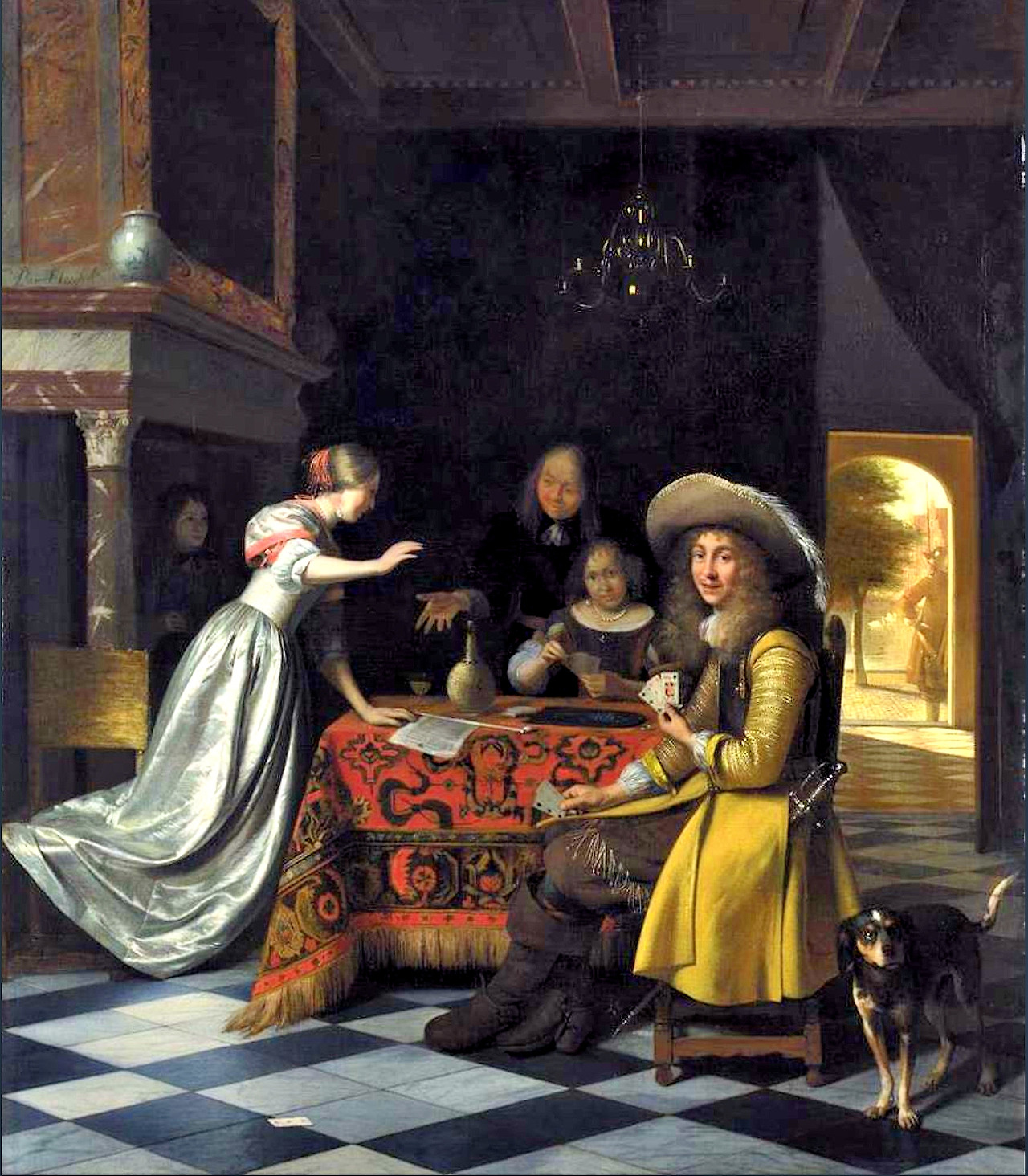 1672-Card Player at a table-1672-Private Collection.jpg