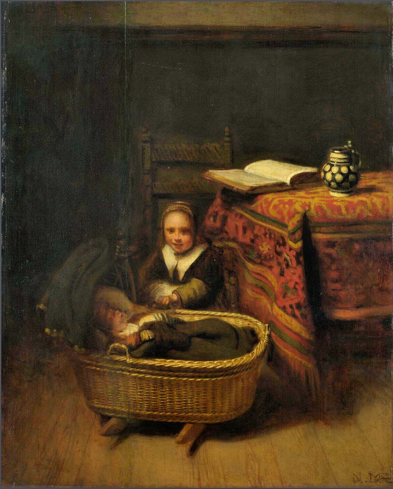 1655-A Little Girl rocking a Cradle-National GalleryLondon.jpg