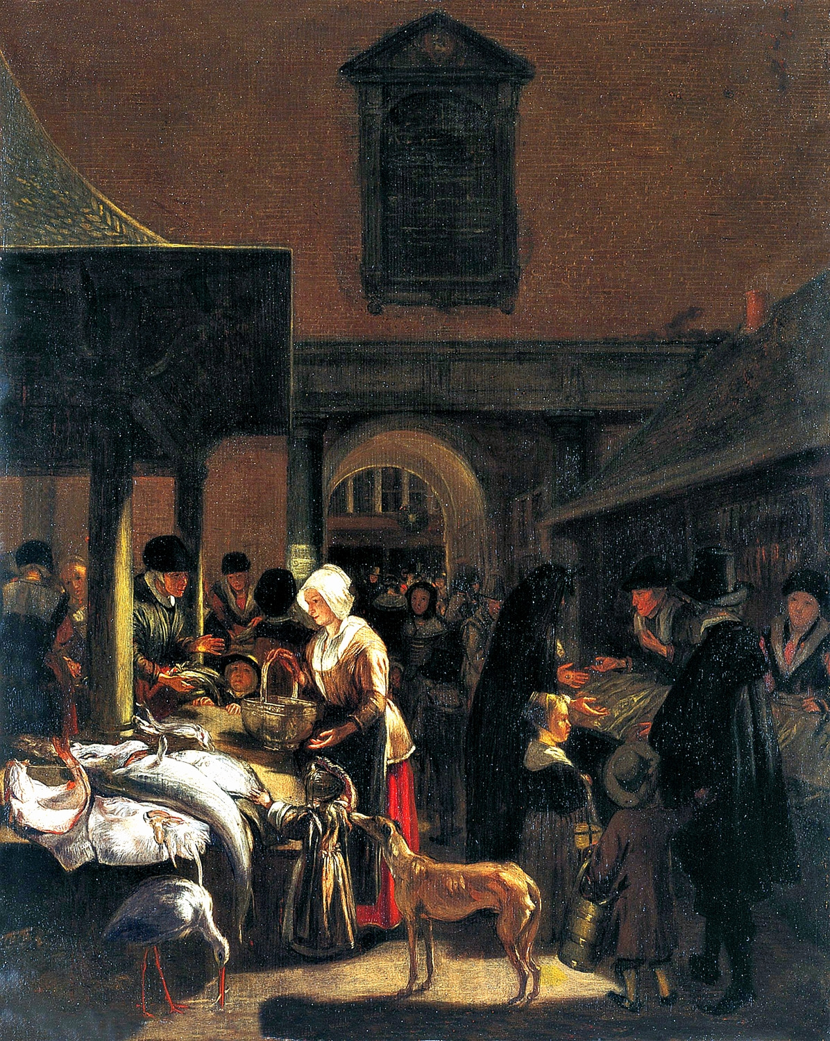 de Witte-The old Fish Market on the Dam-Amsterdam-ca1650-amsterdam.jpg