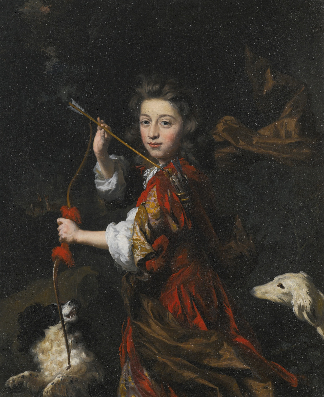 ca1675-1693-Portrait of a young nobleman with two dogs in a wooded landscape.jpg