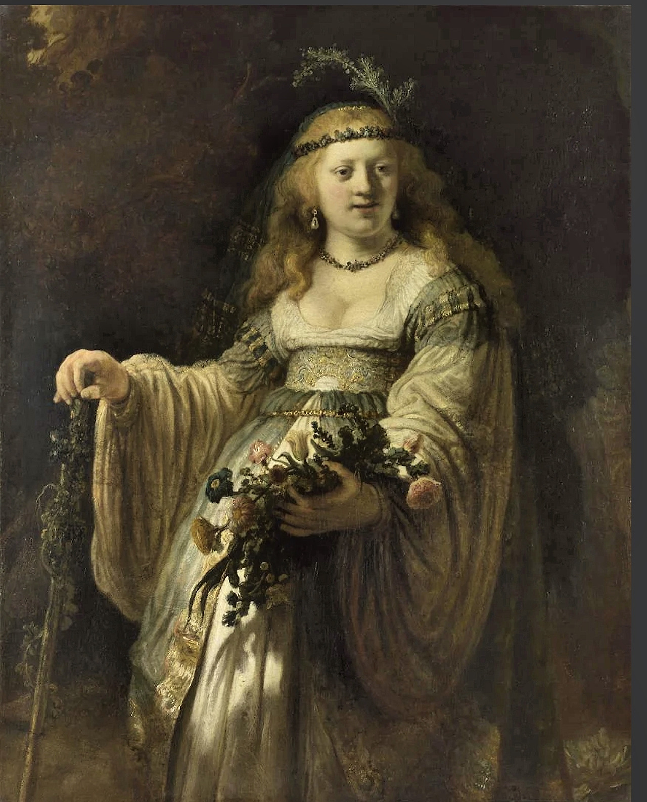 Saskia 1635 van Uylenburgh in Arcadian Costume.jpg