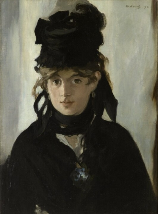 Édouard Manet - Berthe Morisot with a Bouquet of Violets, 1872-오르세 미술관.jpg