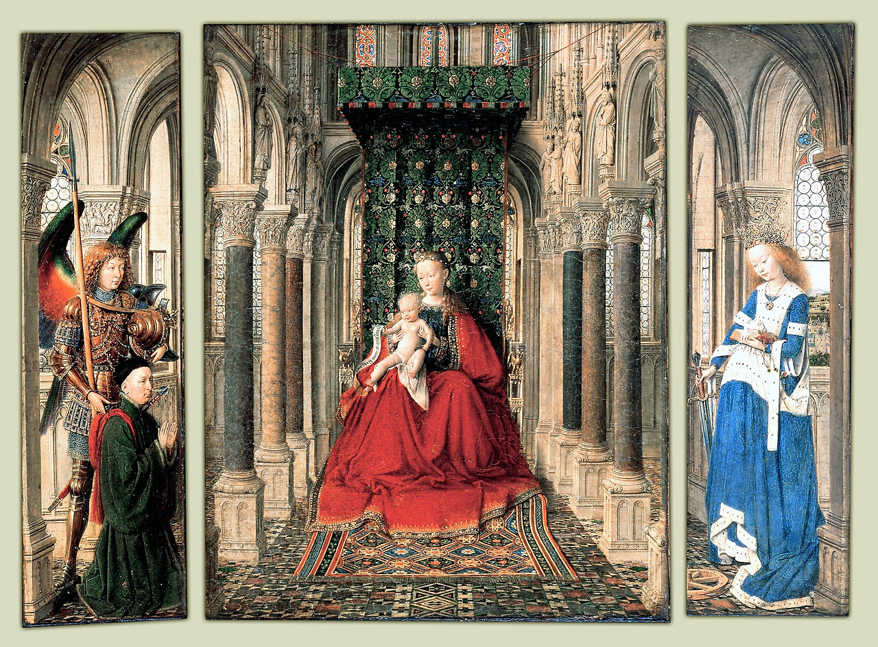 01-Jan_van_Eyck_-_Triptych_of_Mary_and_Child,_St._Michael,_and_the_Catherine_Dresden-1437 (1).jpg
