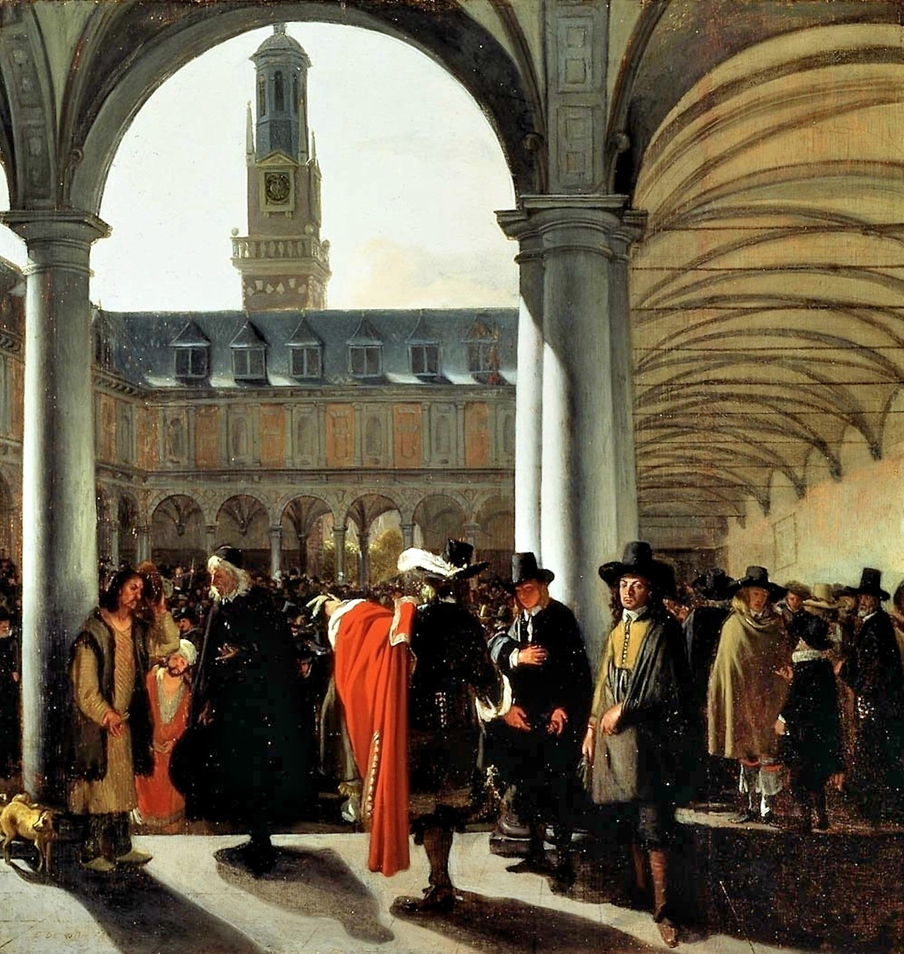 Emanuel_de_Witte_암스테르담 거래소 안뜰 (1653년).jpg