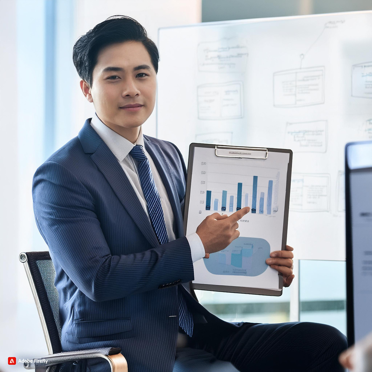 Firefly 시퀀스 다이어그램을 가르키며 회의하는 기획자 79362.jpg