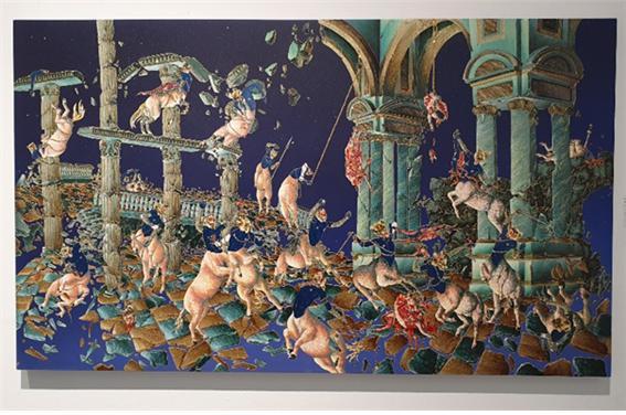 라킵 쇼의 Fall of the Jade Kingdom II - Paradise Lost II. 2014. oil.jpg