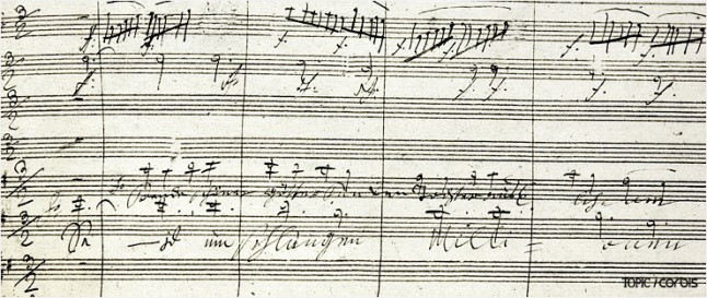 베토벤 '합창교향곡'의 자필 악보(출처_ 네이버지식백과).jpg
